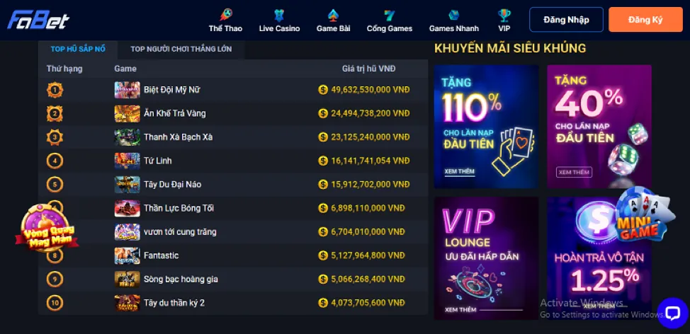 Biểu tượng cá cược thể thao và casino trực tuyến